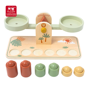 Pile d'équilibre en <span class=keywords><strong>bois</strong></span> personnalisable Phoohi jouet éducatif pour enfants avec <span class=keywords><strong>jeu</strong></span> d'empilage de blocs pour 12m + unisexe - Product Image 5