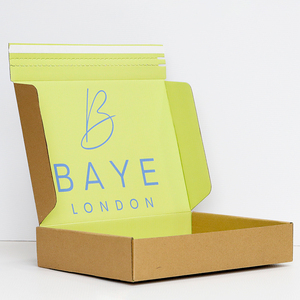 One-step Service Custom Corrutated <strong>Self</strong> Sealing Mailer Box <strong>Self</strong> Adhesive Tear Away Strips Shipping Zipper Foldable <strong>Gift</strong> Box - Product Image 3