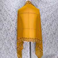 Châle en mousseline de soie orné de strass étincelants, disponible en 12 couleurs, idéal comme hijab musulman ou écharpe de soirée pour mariage, banquet ou scène.