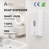 AOLQ Distributeur de savon en spray liquide moussant à capteur automatique infrarouge en plastique ABS mural commercial pour bureau d'hôtel