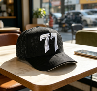 Casquette de baseball de luxe noire Baez Son of God, 5 panneaux, doublure satinée, broderie 3D personnalisée, logo OEM ODM G5 de haute qualité, NFC