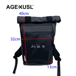 AGEKUSL impermeable bicicleta delantera portador plegable bicicleta mochila cesta <span class=keywords><strong>para</strong></span> <span class=keywords><strong>Brompton</strong></span> Royale Pikes bicicleta bolsas delanteras - Product Image 2