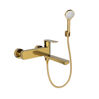 Robinet de douche mural en laiton au design unique, design moderne pour salle de bain et baignoire