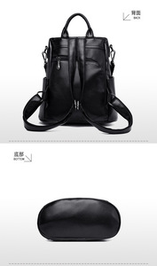 New Style Retro Women <b>Backpack</b> <b>Large</b> Capacity Travel <b>Backpack</b> Soft PU Leather High Quality <b>School</b> Bags for Teens Girls Bookbag - Product Image 4