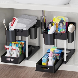 Estante Multifuncional para Almacenamiento de <span class=keywords><strong>Cocina</strong></span>, Organizador Deslizante Debajo del Fregadero con Cajones - Product Image 6