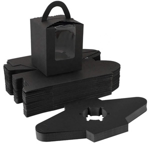 กล่องกระดาษคราฟท์สำหรับงานแต่งงาน กล่องใส่อาหาร กล่องใส่ผลไม้ กล่องอาหารกลางวัน กล่องใส่เค้ก พร้อมหน้าต่างใส - Product Image 4