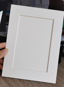 単一配電盤型パスパルトゥー ホワイト クリスマス装飾彫刻入り長方形 低価格 ペーパークラフト - Product Image 3