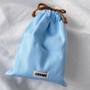 Promotion Customized 100% Natural Cotton Pouch With Double <b>Strings</b> Eco-friendly Dust-proof <b>Bag</b> - Product Image 1