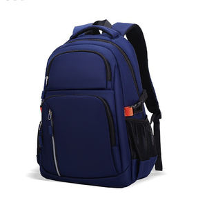 Blue Waterproof <b>Backpack</b> <b>Large</b> Capacity Travel High School College Student Bookbag Rucksack Daypack Sport Double Shoulder Bag - Product Image 1