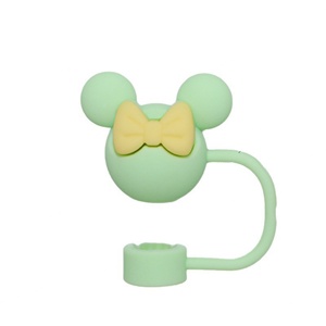 Cubierta de Pajita con Diseño de Cabeza de Anime para Vaso de Agua, 10mm, Antipolvo y Antiderrames, Tapa de Plástico, Nuevo Diseño, Accesorios para Bebidas - Product Image 6