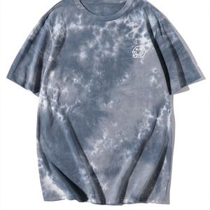 Camiseta Gráfica Tie Dye para Hombre al por Mayor, 100% Algodón, Colores Personalizados, Transpirable, Impresión DTG, Unisex, Manga Corta - Product Image 1