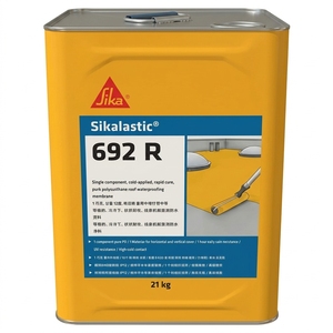 Revêtement imperméable liquide en polyuréthane Sikalastic 692R, membrane liquide, monocouche, application à froid, peinture d'étanchéité pour toiture - Product Image 1