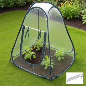 PVC Waterproof Metal <b>Frame</b> Easily Assembled Portable Mini Garden Plant Growing <b>Tent</b> for Backyard Cold Frost - Product Image 1