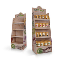 Présentoirs en carton personnalisés pour snacks, chips, bonbons et produits alimentaires, pour supermarchés, magasins de détail et présentoirs de sol en papier