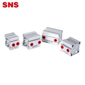 Sns Sda Serie Aluminiumlegering Dubbele/Enkelwerkende Dunne Soort Pneumatische Standaard Compact Air Cilinder