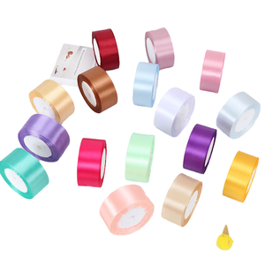 Wholesale 1.5 Inch Slit Edge <b>White</b> Satin Ribbon Roll Solid Color 40mm 4cm for Christmas Valentine's Day Gift <b>Wrap</b> Flowers - Product Image 4