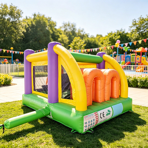 Château gonflable commercial en PVC, mini parcours d'obstacles, château de rebond, structure de saut extérieure pour enfants avec souffleur - Product Image 1