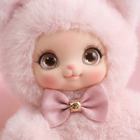 Pendentif Ours Kawaii Assis - Figurine Mignonne de Simulation, Porte-clés Anti-stress avec Rembourrage en Coton PP et Matière Douce