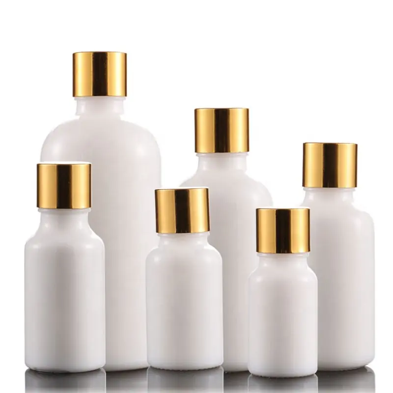 30ml 50ml Ceramics white porcelain cosmetics bottle white glass bottle essential oil bottles