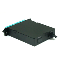 Cassette de Fibra Óptica de Aluminio Multimodo MPO/MTP LC OM3/OM4 de 12/24 Fibras para Sistema de Cableado de Red de Centro de Datos 5G