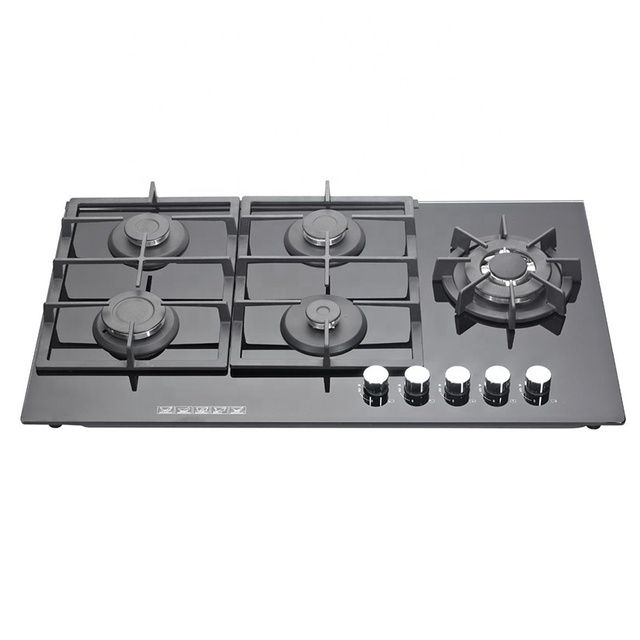 Low Price Built-in Electric Gas Electronic Ignition Smart Tempered Glass Stove Battery Environmental Protection for Household
