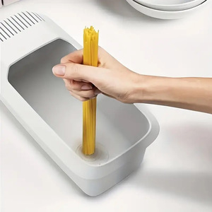 Mutfak malzemeleri plastik makarna kutusu mutfak pişirme yemekleri pişirme erişte çift kullanımlı şeffaf plastik saklama kabı mutfak malzemeleri Gadget - Product Image 3