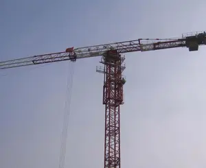 T7018 12ton Trung Quốc cẩu tháp vật liệu xây dựng sử dụng Crane
