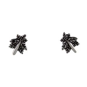 LT-03 925 boucles d'oreilles en argent Sterling feuille Vint boucles d'oreilles en gros femmes coréennes mode boucles d'oreilles - Product Image 3