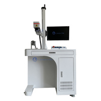 Petite machine de marquage laser à fibre 20W pour gravure sur métal et bois de type table