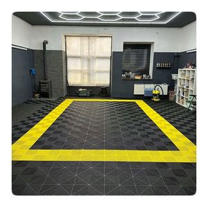 Garage <b>Floor</b> Tiles for Garage Workshop <b>Shed</b> or Trailer <b>Plastic</b> Flooring - Product Image 2