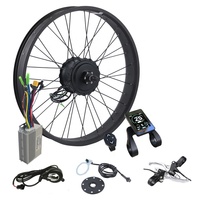 Kit de conversion DIY pour vélo électrique à moteur de moyeu pour pneus larges, 16 pouces, 36V/48V, 250W 350W 500W 750W, 700c, avec LED, pour la neige