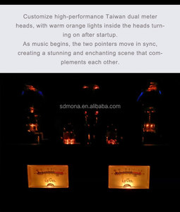 เครื่องขยายเสียงหลอดสุญญากาศสเตอริโอสำหรับบ้าน 12 วัตต์ รุ่นอัพเกรด พร้อมหลอด 300B ต่อสายด้วยมือ ตัวเครื่องอะลูมิเนียมสีดำ ใช้ไฟ 220 โวลต์ เสียงสมบูรณ์แบบ - Product Image 3