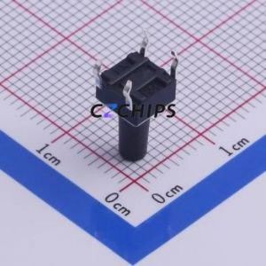 TS-1002-11026 Tactile Switch Through hole Component (THT)-4P,6x6mm Switch Single Pole Single Throw Round Button Through Hole 6mm - Product Image 2