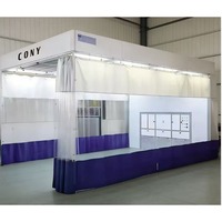Cabine de ponçage et de meulage modulaire portable avec système d'extraction des poussières et de purification de l'air