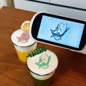 Impresora digital de alimentos EVEBOT con pantalla táctil para impresión con tinta comestible en café y galletas, resolución de 300 dpi - Product Image 4
