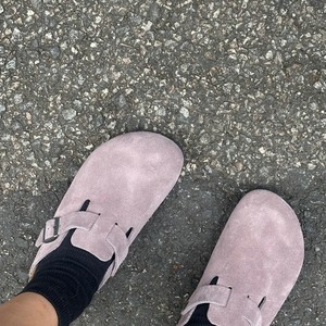 รองเท้า Birkenstocks Mocha Boston Style หนังวัวแท้ น้ำหนักเบา ทนทาน <span class=keywords><strong>พื้น</strong></span>รองเท้าทำจากไม้ก๊อก ให้การรองรับทุกแรงกระแทก เหมาะสำหรับฤดูใบไม้ผลิและฤดูหนาว - Product Image 5