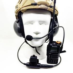 Protección auditiva de bloqueo de ruido de auriculares tácticos con micrófono para casco Airsoft sin reducción activa de ruido con montaje en riel - Product Image 4
