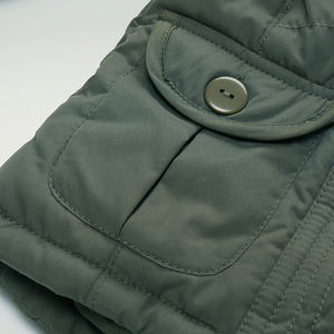 Giacca Invernale Imbottita Verde Militare per Ragazzi con Cappuccio, Cappotto Caldo Trapuntato Spesso per Bambini - Product Image 5