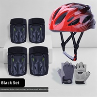 Casque de sécurité enfant en moulage intégré, genouillères, coudières et gants réglables pour la conduite quotidienne - Vente en gros