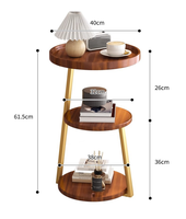 Style nordique minimaliste petite Table basse ménage étagères de rangement multicouches pour salon lumière canapé de luxe Table d'appoint
