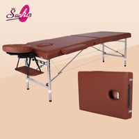 Sunkin Barre de massage pliable portable en acier inoxydable de haute qualité pour salon et spa