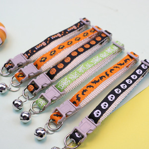 Collier pour animaux de compagnie, dessin animé, Halloween, Noël, avec clochette douce, boucle de sécurité réglable, pour chaton, chiot, petit <span class=keywords><strong>chien</strong></span>, accessoires pour le cou - Product Image 2