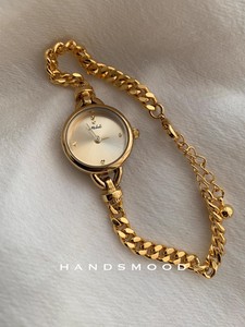 <span class=keywords><strong>Montre</strong></span>-bracelet <span class=keywords><strong>de</strong></span> style vintage français, <span class=keywords><strong>luxe</strong></span> léger, cadran circulaire doré exquis, petite taille, élégante et haut <span class=keywords><strong>de</strong></span> gamme - Product Image 2