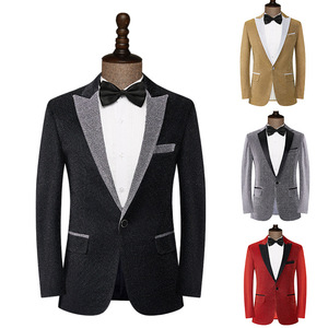 chinese dress ladies CARFFIV Men's High-end Positioning Sequins Luxury Suits One Button Shawl  Lapel Blazer Jacket Pants,Men Tuxedo Suit Set,Gold,XS at Amazon Men's  Clothing store main image 1