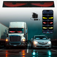 Écran LED intelligent animé dynamique pour voiture, yeux de démon pour camion, panneau publicitaire numérique flexible à LED, matrice LED pour voiture