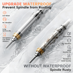 Brushless <b>Nail</b> Drill 0-45000RPM USB Rechargeable Waterproof Portable Pen Shape 2.3mm Shank - Product Image 6