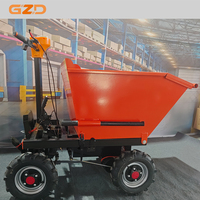 Pneu tout-terrain 4 roues camion à benne basculante chariots électriques à trois roues Mini Dumper