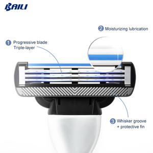 Dao Cạo Hệ Thống Ba Lưỡi Mới Tương Thích Với Dao Cạo Mach 3 Cho Nam - Product Image 4