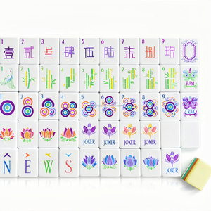 Juego de Mahjong Americano de Lujo Colorido al por Mayor, Diseño Plegable, para 4 Jugadores, Portátil, Universal - Product Image 5