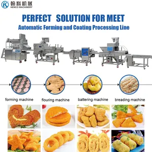 Nuggets Automatic Chicken Meat Forming Machine Price Meat Chicken Nuggets Machine Hamburger Patty Production Line